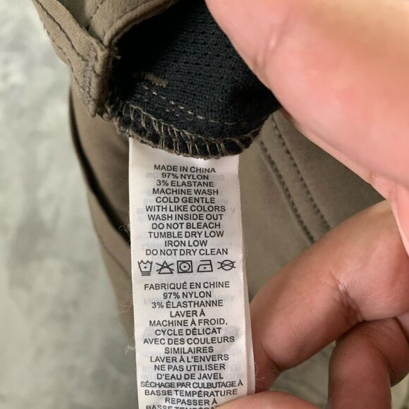 prAna Brion Pant Mens Size 35x27” Performance Chino Brown Nylon Outdoor Gorpcore - Picture 11 of 15